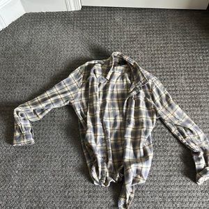 Yellow and gray flannel